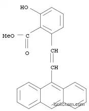 Molecular Structure of 1171921-75-7 (Benzoic acid, 2-[2-(9-anthracenyl)ethenyl]-6-hydroxy-, methyl ester)